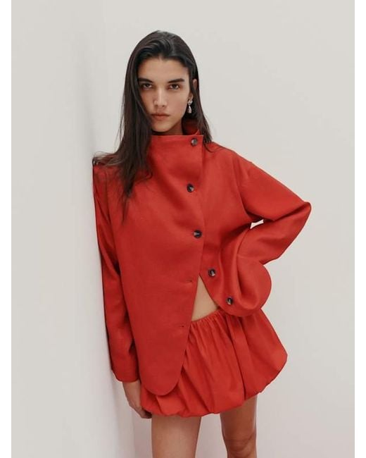Reformation Red Blake Jacket