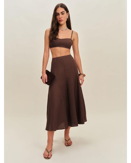 Reformation Natural Jori Linen Two Piece 0