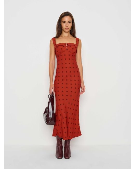 Reformation Red Tancy Dress 8