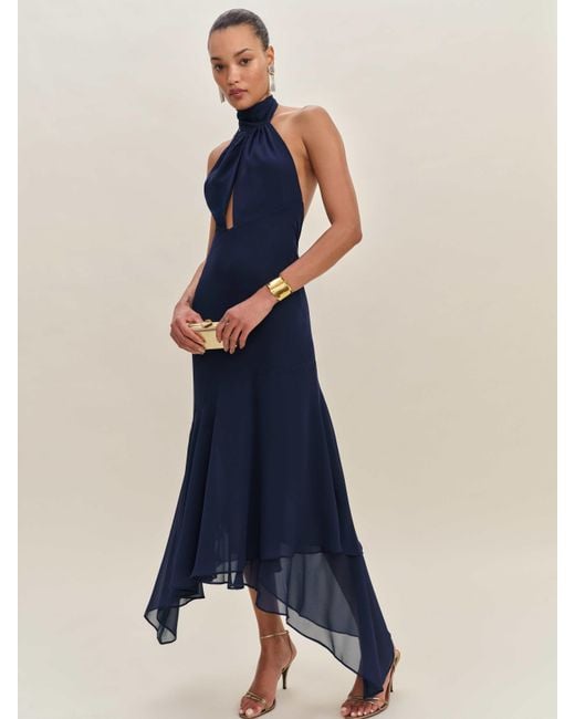Reformation Mela Dress 4 in Blue | Lyst Reformation Mela Dress 4 in Blue | Lyst