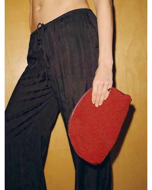 Reformation Red Molly Maude Clutch