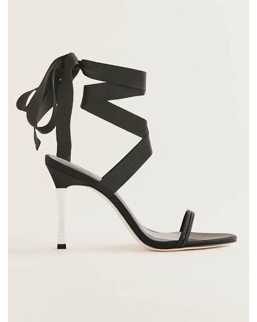 Reformation Natural Louisada Strappy Sandal Satin 6