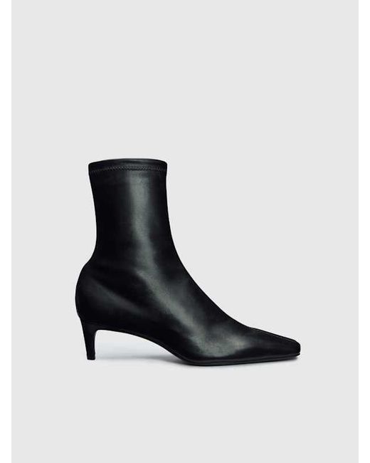 Reformation Blue Remy Stretch Ankle Boot Stretch Leather 5