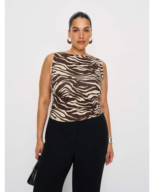 Reformation White Dusk Knit Top Es