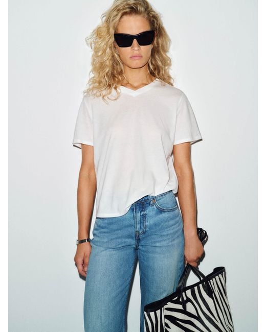 Reformation White Lexi T-Shirt