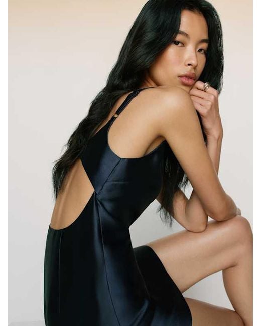 Reformation Black Elinda Dress 6