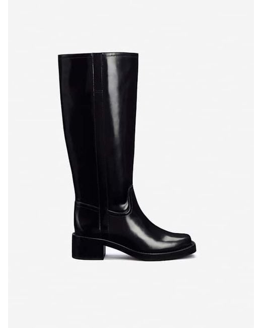Reformation Black Frances Knee High Boot