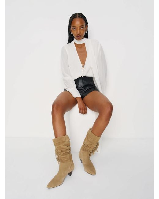 Reformation Natural Davina Slouch Boot 6