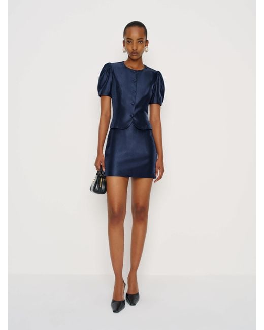 Reformation Mika Two Piece Blueberry 0