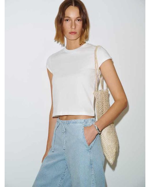 Reformation White Lissa T-Shirt
