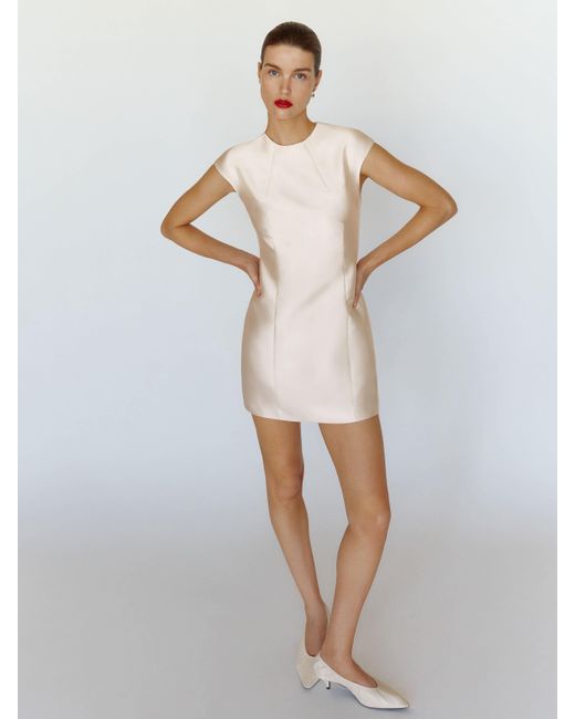 Reformation Natural Belden Mini Dress 0