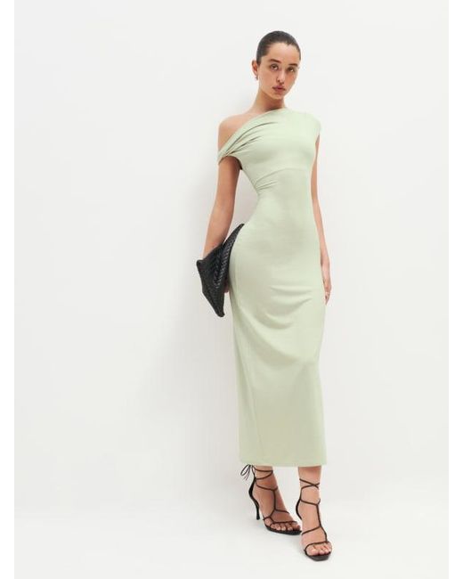 Reformation Jamen Knit Dress in White | Lyst