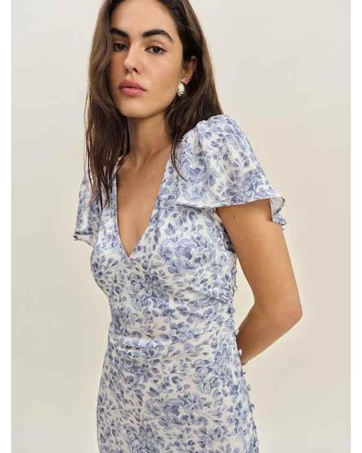Reformation White Vida Satin Dress 2