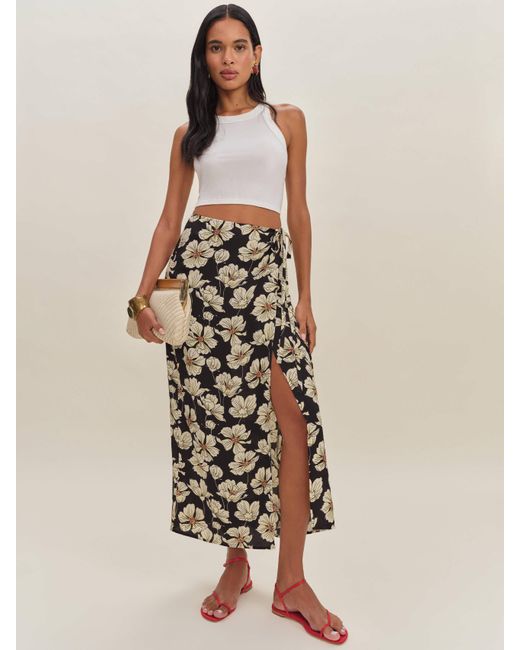 Reformation Natural Opal Low Waist Skirt