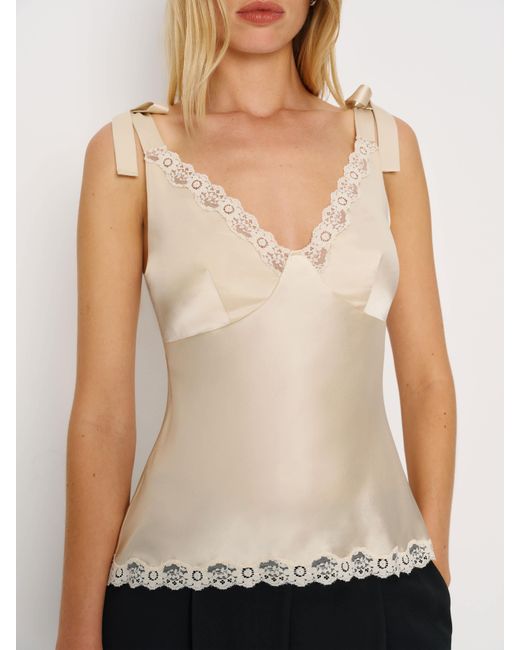 Reformation Natural Florence Silk Top 8