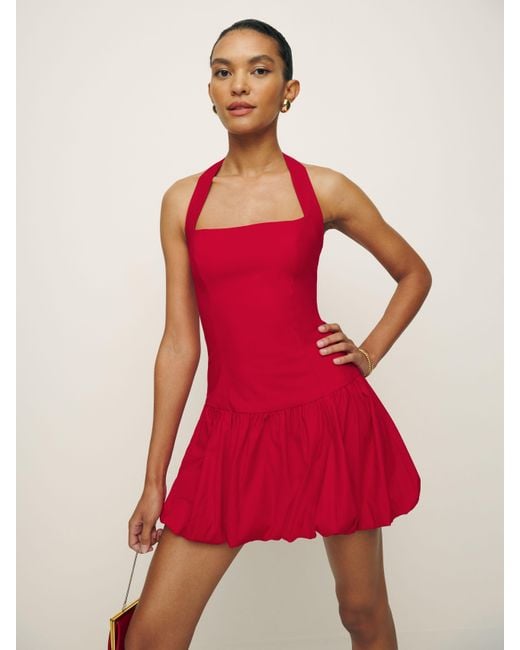 Reformation Red Babette Dress