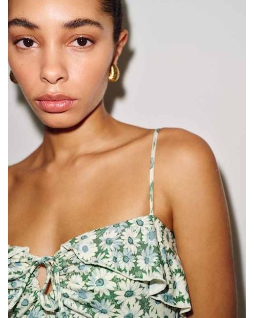 Reformation Green Jennie Knit Dress