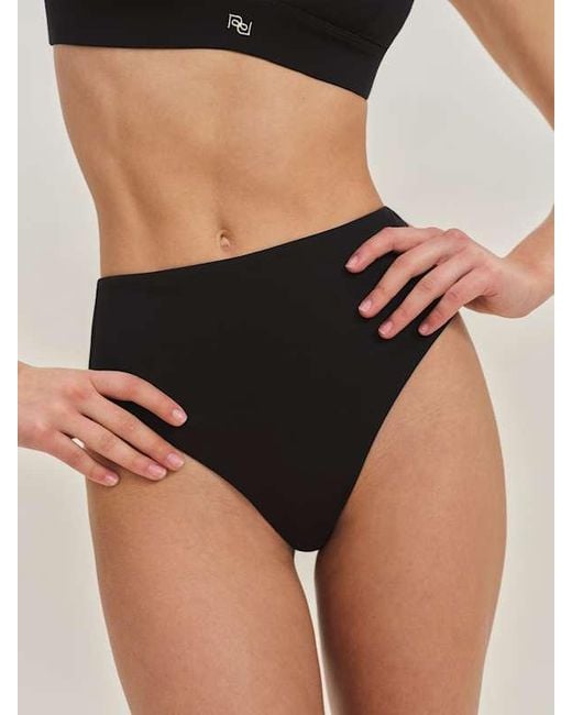 Reformation Black Ana Bikini Bottom
