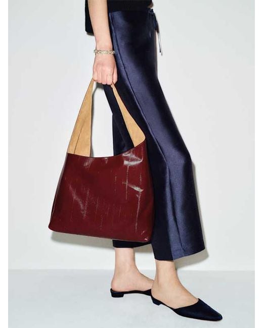 Reformation Red Medium Vittoria Minimal Tote