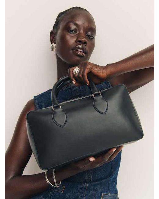 Reformation Black Medium Patrizia Bag Leather