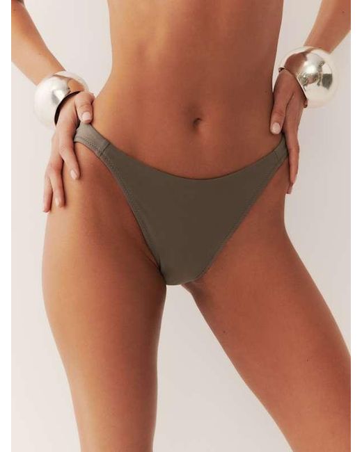 Reformation Brown Volta Bikini Bottom