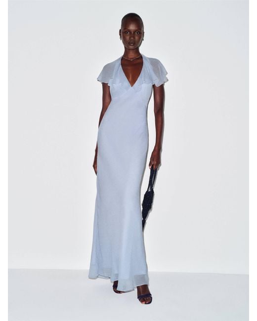 Reformation Blue Kyley Dress Cloud