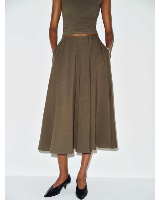 Reformation Natural Esti Knit Skirt