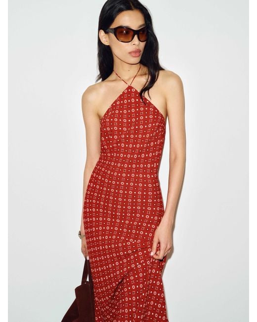 Reformation Red Floria Dress