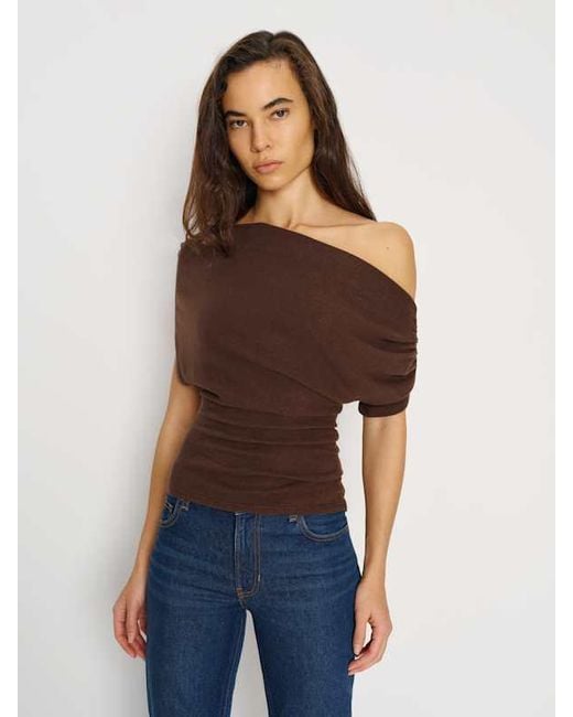 Reformation Blue Iris Knit Top