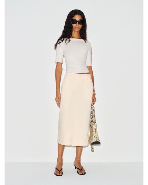 Reformation Natural Renee Skirt 0
