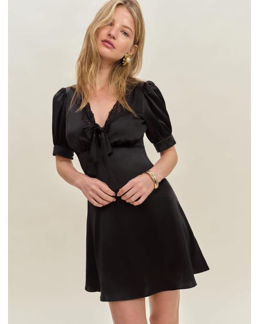 Reformation Natural Avin Silk Dress
