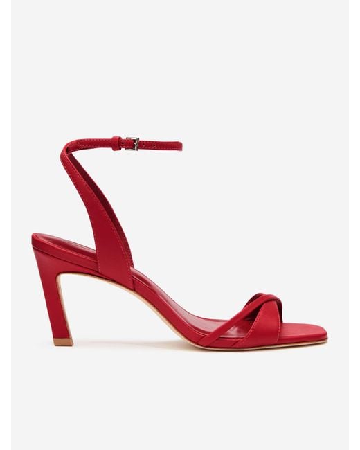 Reformation Red Gianna Heeled Sandal