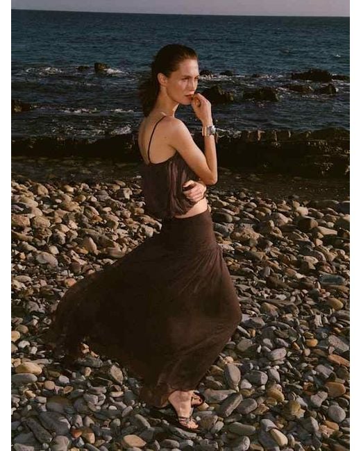 Reformation Brown Astrid Two Piece