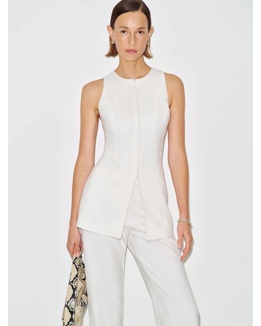 Reformation White Faye Two Piece