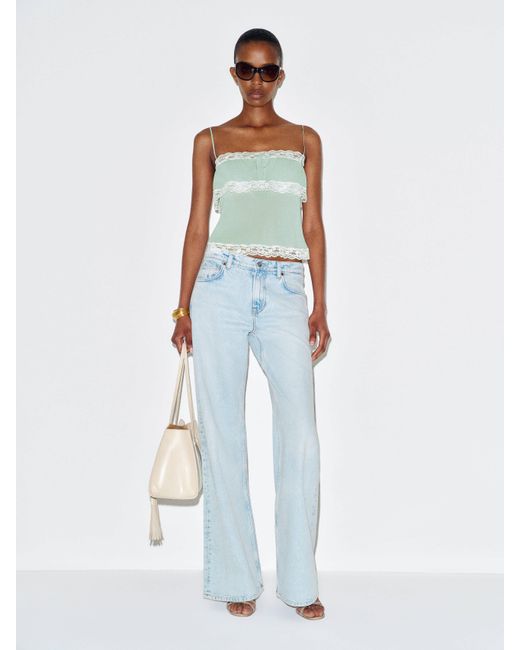Reformation White Masiey Top Lace