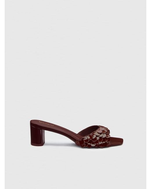 Reformation Red Imogen Heeled Sandal
