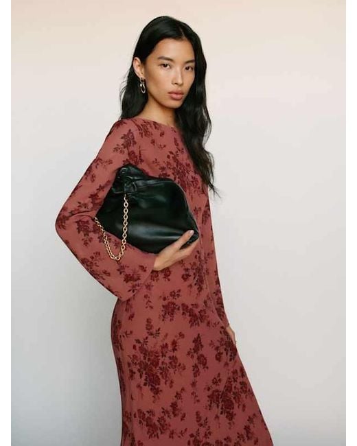 Reformation Black Dahlia Tote Bag
