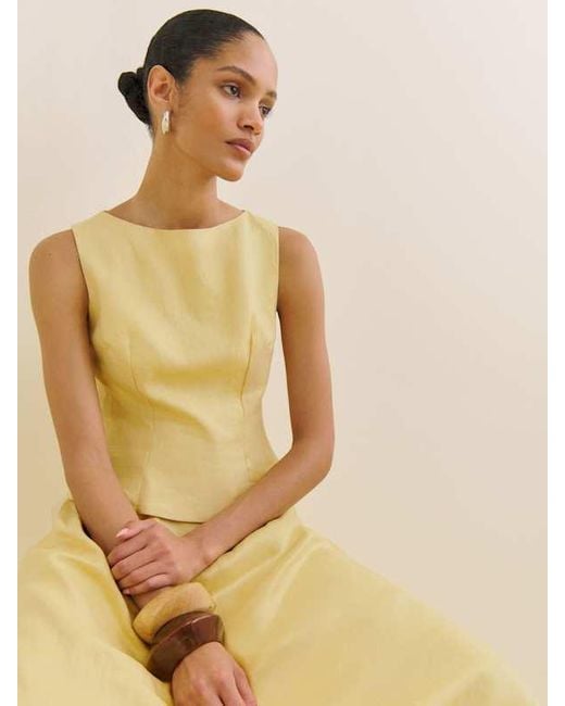 Reformation Natural Moya Linen Two Piece