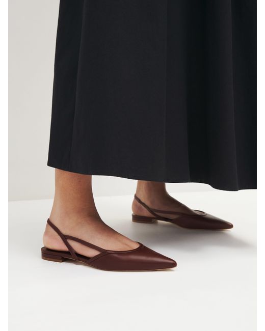 Reformation Black Wisteria Slingback Flat