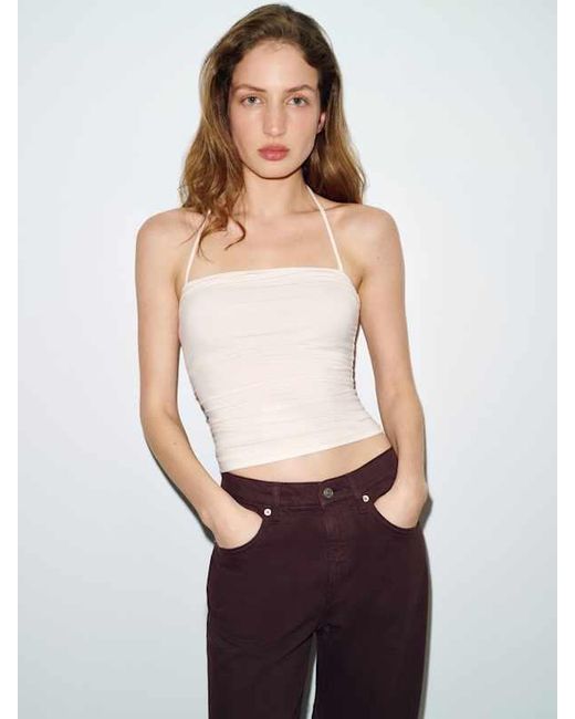 Reformation White Joni Knit Top