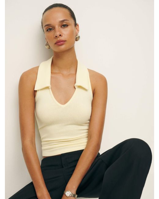 Reformation Natural Austine Knit Top