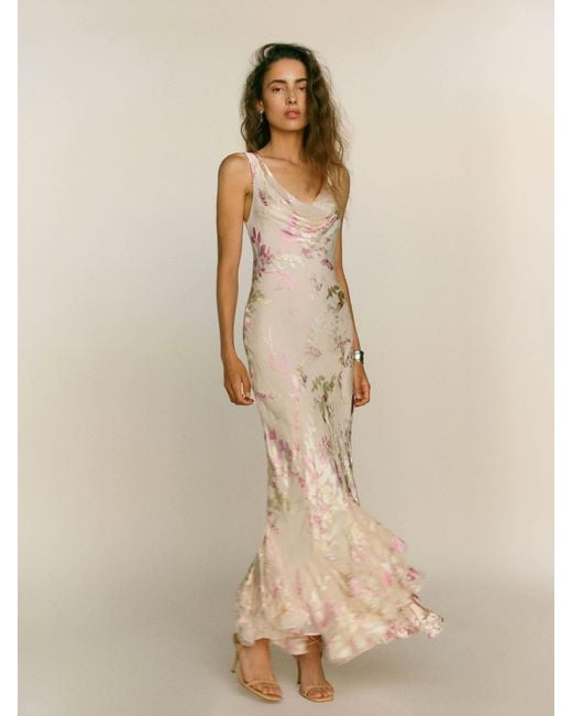 Reformation Evanthe Dress 2 in Natural | Lyst Reformation Evanthe Dress 2 in Natural | Lyst