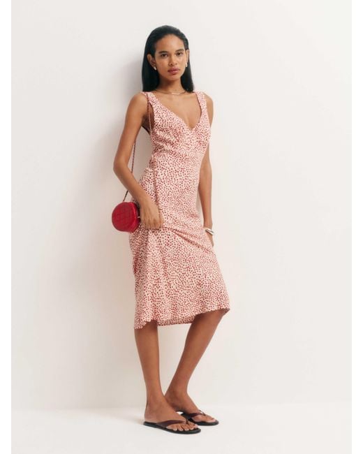 Reformation Pink Beauden Dress