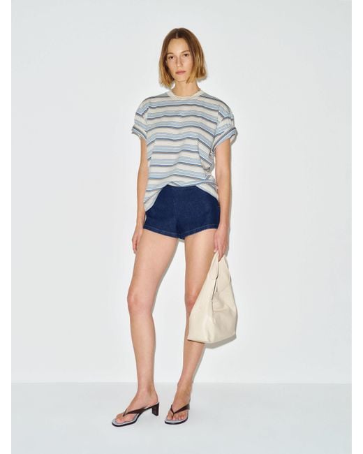 Reformation Blue Rowan Oversized T-Shirt