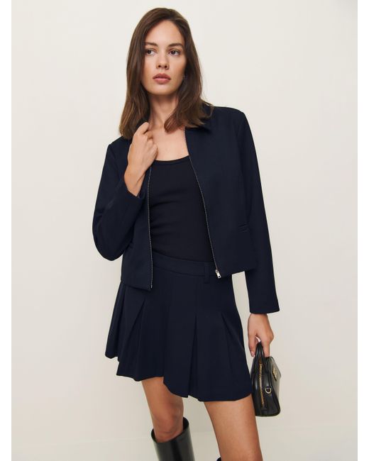 Reformation Blue Brynlee Two Piece