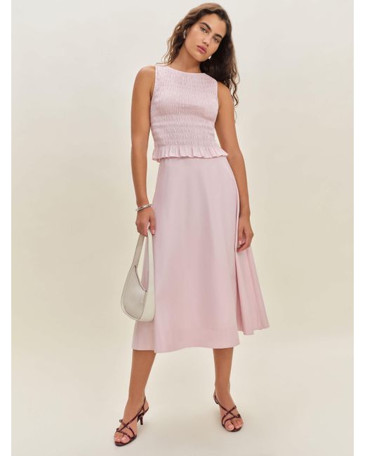 Reformation Pink Laguna Two Piece 0