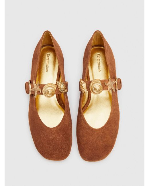 Reformation White Bethany Ballet Flat 6