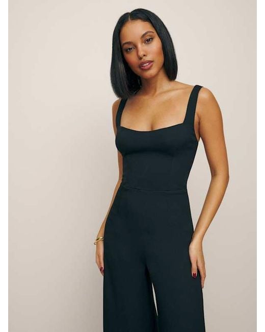 Reformation Blue Kallie Jumpsuit