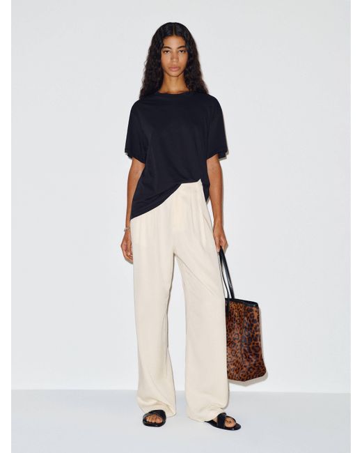 Reformation Blue Oversized Relaxed Crew Tee