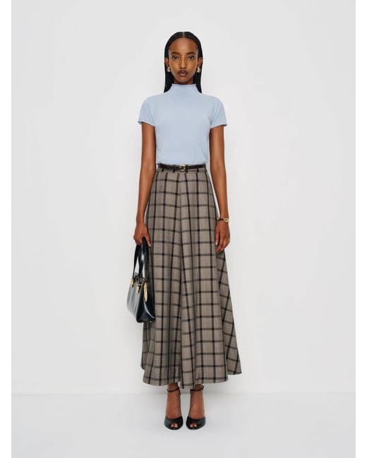 Reformation White Petites First Light Skirt 0P